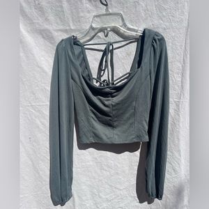 Kiriou Los Angeles long sleeve crop top